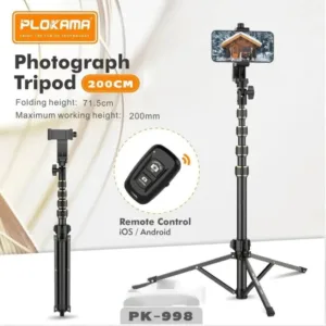 Plokama PK-998 All-in-One Tripod Stand with Remote