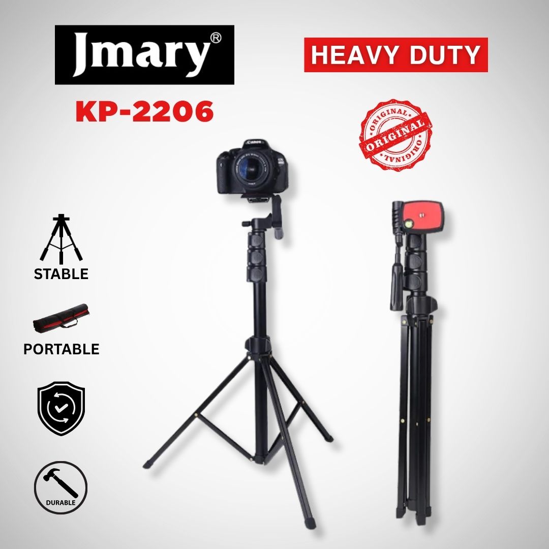 Jmary MT-75 Light Tripod Stand for Softbox Ring Lights and Mobile Phones