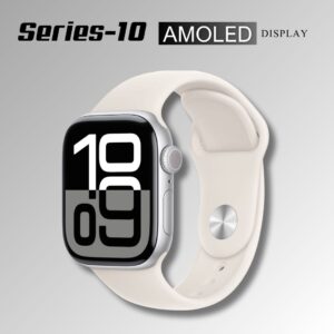 Smart Watch Series 10 (46MM) White – AMOLED Display