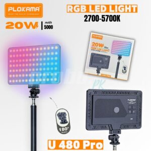 Plokama U480 PRO "Rechargeable" RGB LED Photography/Videography Fill Light