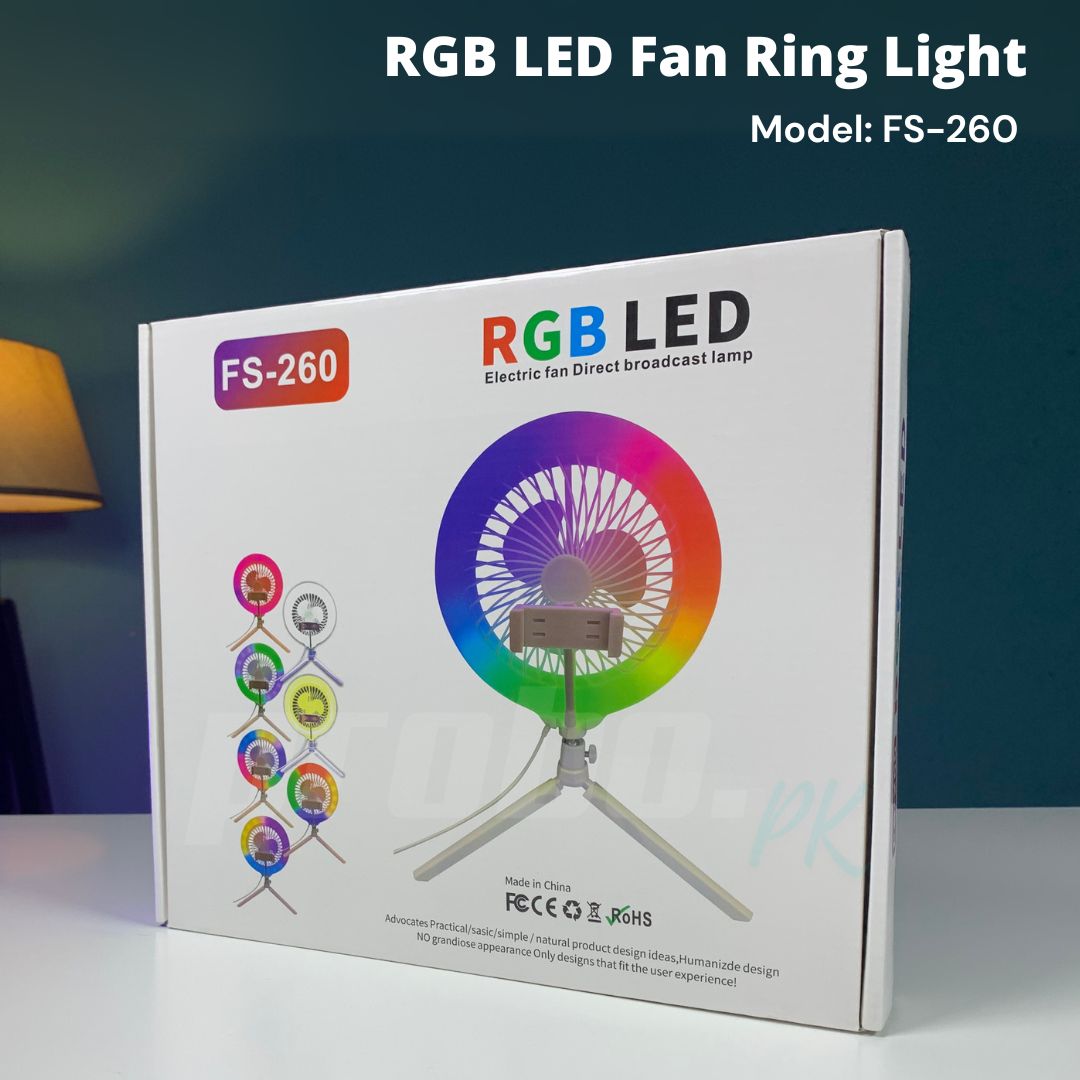 FS-260 RGB LED Fan Ring Light (1)