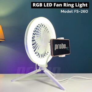 FS-260 RGB LED "FAN" Ring Light For Content Creators