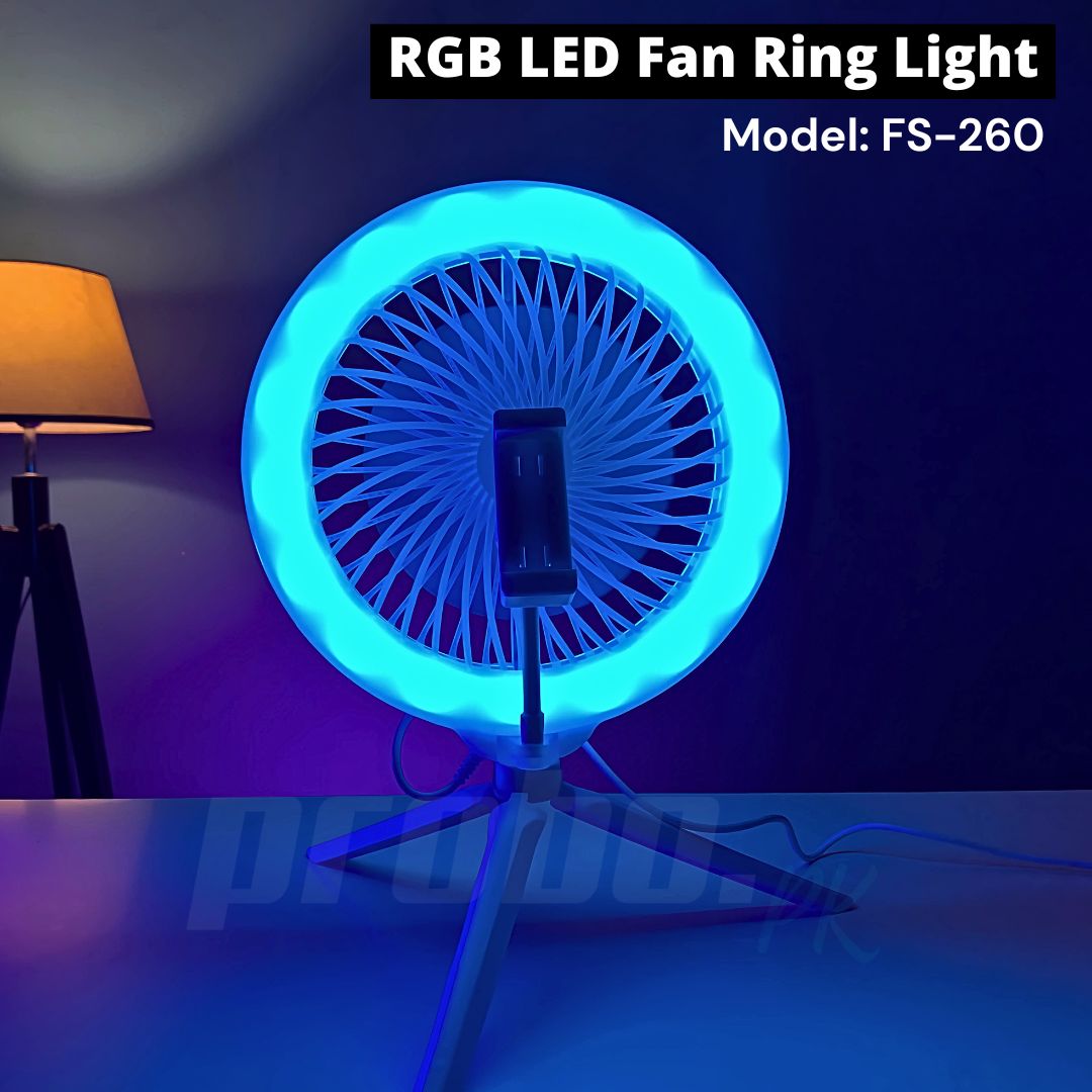 FS-260 RGB LED Fan Ring Light (3)