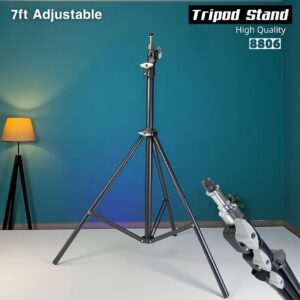 High-Quality 7ft Adjustable Professional Tripod Stand for Mobile, Camera, Ring Light & Fill Light - 8806