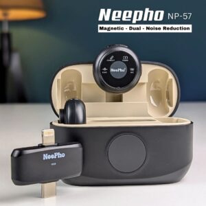 NeePho NP-57 Wireless Dual Microphone with Noise Reduction - iOS & Android
