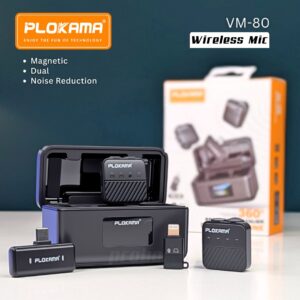 Plokama VM-80 Wireless Dual Microphone with Noise Reduction – iOS & Android