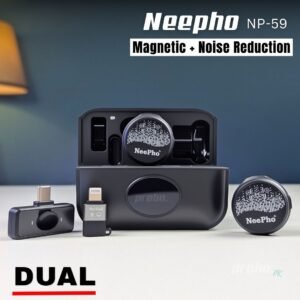 NeePho NP-59 Wireless Dual Microphone with Noise Reduction – iOS & Android
